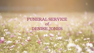 Funeral Service of Denise Jones 18th March 2024 [upl. by Pihc458]