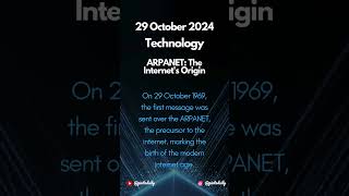 ARPANET  The Internets Origin on 29 Oct 🌐TechHistory TechEvolution thisdaythatyear [upl. by Nemzzaj]