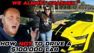 Girlfriend Almost DESTROYS my 100000 Shelby GT500 Mustang [upl. by Hayalat698]