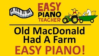 How to play Old McDonald Had A Farm EASY keyboard song Piano tutorial with note names EPT [upl. by Caresa]