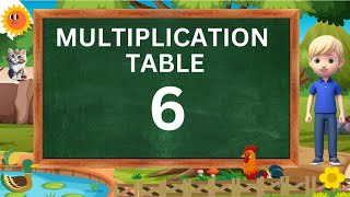 TABLES FOR KIDS  MULTIPLICATION TABLE SIX  LEARN TABLES WITH MATHS WITH MOM  BYHEART TABLES [upl. by Mordy]