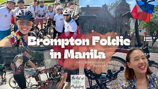 Experiencing ​the Brompton folding bike here in The Philippines [upl. by Chong]