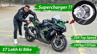 37 Lakh Ki Bike  Worlds First Supercharged Production Superbike  Kawasaki Ninja H2 Sx Se [upl. by Normy]