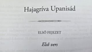 HAJAGRÍVA UPANISAD HANGOSKÖNYV HAJAGRÍVAUPANISAD UPANISADGYŰJTEMÉNY [upl. by Infeld]