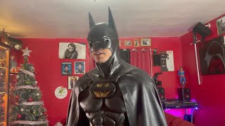 🦇Batman Forever Batsuit Costume Cosplay Superhero Concepts Cowl Movie Replica Review 202 [upl. by Rehsa]