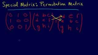 3117Linear Algebra Permutation Matrix [upl. by Suirad]