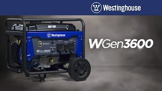 WGen3600 Portable Generator by Westinghouse [upl. by Ylrrad]