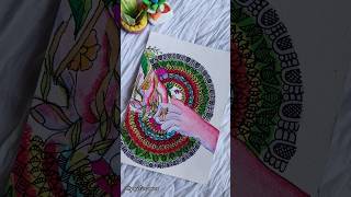 2min mandala art✨✨ mandalaartforbeginners artvideo shorta [upl. by Potter]