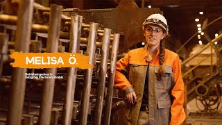 Salzgitter AG  Mitarbeitervideo Melisa Ö von der Salzgitter Flachstahl GmbH [upl. by Kayla421]