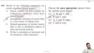 Which of the following statements are correct regarding skeletal muscles [upl. by Thissa]