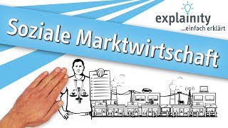 Soziale Marktwirtschaft einfach erklärt explainity® Erklärvideo [upl. by Nariko]