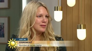 Anna Brolin Felicia Bergström och Maria Farm om smink i sociala medier  Nyhetsmorgon TV4 [upl. by Adne175]