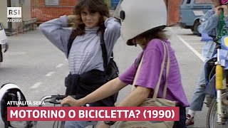 Motorino o bicicletta 1990  Attualità sera  RSI Archivi [upl. by Assetan]