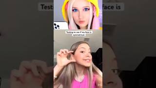 symmetrical face crazy hack🥵😱tryinghacks crazyhacks funnyshorts shortsfeed [upl. by Ilram754]