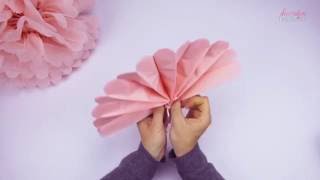 PomPom Anleitung zum auffalten  PomPom Tutorial [upl. by Bonnibelle]