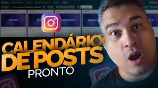 CALENDÁRIO EDITORIAL como criar um CALENDÁRIO DE POSTAGENS para o instagram [upl. by Naida]