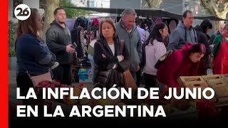 🔴 ARGENTINA  La inflación de junio fue del 46 y acumuló 2715 en los últimos 12 meses [upl. by Burk]