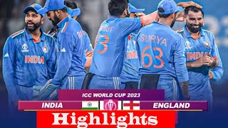 IND vs ENG World Cup 2023 Highlights India vs England Highlights  Today Match Highlights [upl. by Chandos]