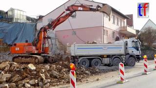 ATLAS 1604LC 1988 Loading Limestone  Aushub im Muschelkalk  Nahaufnahme 22022016 [upl. by Platus256]