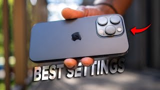 iPhone 16 Pro  The BEST settings for CINEMATIC VIDEOSPHOTOS [upl. by Laurens957]