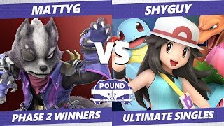 Pound 2019 SSBU  DJG MattyG Wolf VS RVNT Shyguy Pokemon Trainer Smash Ultimate Phase 2 Winners [upl. by Adni541]