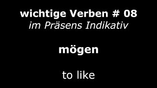 Learn German Verbs 08  mögen ⇔ to like  Verben im Präsens  Verben  Learn German HD♫ [upl. by Quartet597]