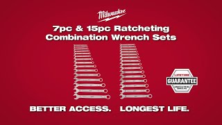 MILWAUKEE® Ratcheting Combination Wrench Sets [upl. by Damle646]