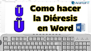 Cómo hacer la diéresis en Word [upl. by Hurwitz599]