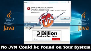 How to Fix No JVM Could be Found Error on Windows 10 100fix [upl. by Aicilyt]