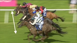 Unbelievable horse race Five horses are separated by inches in thrilling finish [upl. by Kcirddec]