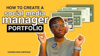 How to create a social media manager portfolio for beginners with Canva [upl. by Leumhs]