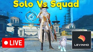 🔴 Levinho Solo Vs Squad PUBG MOBILE 3 🔴 [upl. by Gabor]