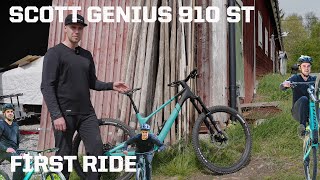 SCOTT GENIUS 910 ST  FIRST RIDE [upl. by Nosnek]