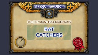 RS3 Rat Catchers Quest Guide 2022  Full Dialogues [upl. by Adnolehs]