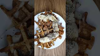 Soured Milk Waffles 170 kcal  100 g food asmr shorts short recipe waffle waffles [upl. by Aneehsak]