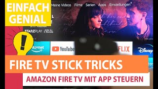 Fire TV Stick 4k mit Smartphone steuern  Amazon Fire TV Remote App Anleitung Deutsch [upl. by Nylkoorb]