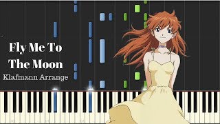 quotFly Me to The Moonquot Neon Genesis Evangelion ED Synthesia tutorial  Klafmann Arrange W Sheets [upl. by Nylasej705]