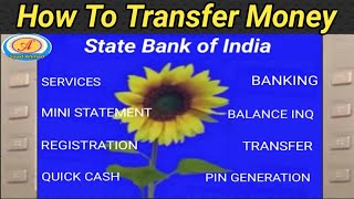 How to transfer money throughby ATMCrditDebitVisa card ATM se paise transfer kaise kore [upl. by Dnomaj207]