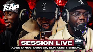 SESSION LIVE avec Dinos Dosseh Elh Kmer Breda amp Benga Courti Nostra  PlanèteRap [upl. by Gan]