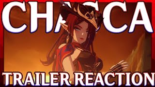 Badass Chasca Trailer Reaction quotFeatherFletched Peacequot  Genshin Impact [upl. by Mohandis601]