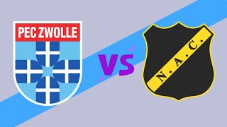 PEC Zwolle vs NAC Breda Live Match Scoreboard  Live 2024 [upl. by Narhet]