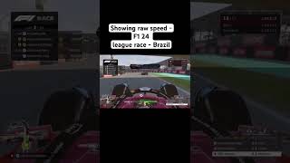 Showing raw speed  F1 24 league race  Brazil formula1 f1 f124 f1shorts braziliangp [upl. by Yerak]