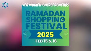 Ramadan Shopping Festival 2025  YEG Women Entrepreneurs  PCAE Edmonton  Book Your Table Now [upl. by Onaicram]