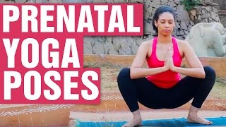 PRENATAL YOGA POSES For All Trimesters Yoga For Pregnant Women [upl. by Sumetra]