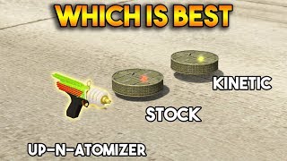 GTA 5 ONLINE  KINETIC MINE VS UP N ATOMIZER VS PROXIMITY MINE WHICH IS BEST [upl. by Olivann]