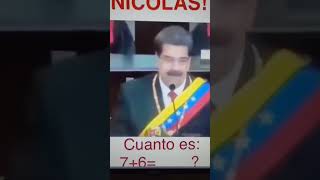 Maduro no sabe cuanto es 7  6   🤣🤣🤣🤣🤣 [upl. by Assilac]