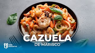 Cazuela de mariscos con sardina y atún enlatado I Gusto Expreso [upl. by Laetitia]