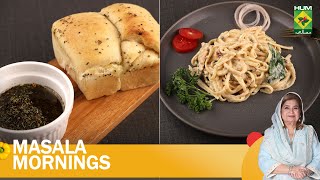 Linguine Chicken amp Olive Bread with Dipping Oil  Masala Mornings  Chef Shireen Anwar  24 Jan 24 [upl. by Anaya]