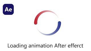 After Effects  Animated Loading Icon Tutorial loading icon animation Loading Circle Video with Glow [upl. by Rew75]