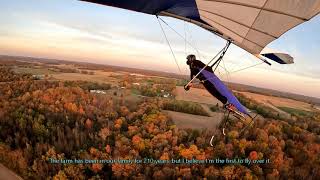 Footlaunched powered hang gliding FLPHG  fall foliage flights in Indiana [upl. by Dannica]